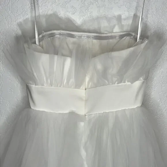 NWT Katie May ELLE Strapless Mini Dress IVORY Medium Revolve - Picture 7 of 14